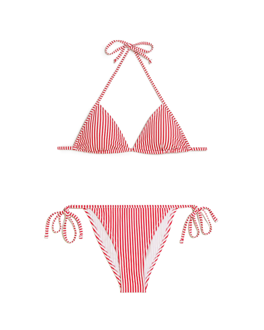 Bikini Triangolo Seersucker Rosso ❤️