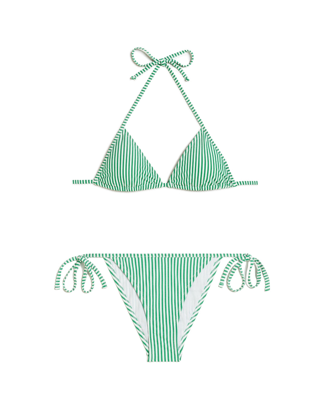 Bikini Triangolo Seersucker Verde 💚