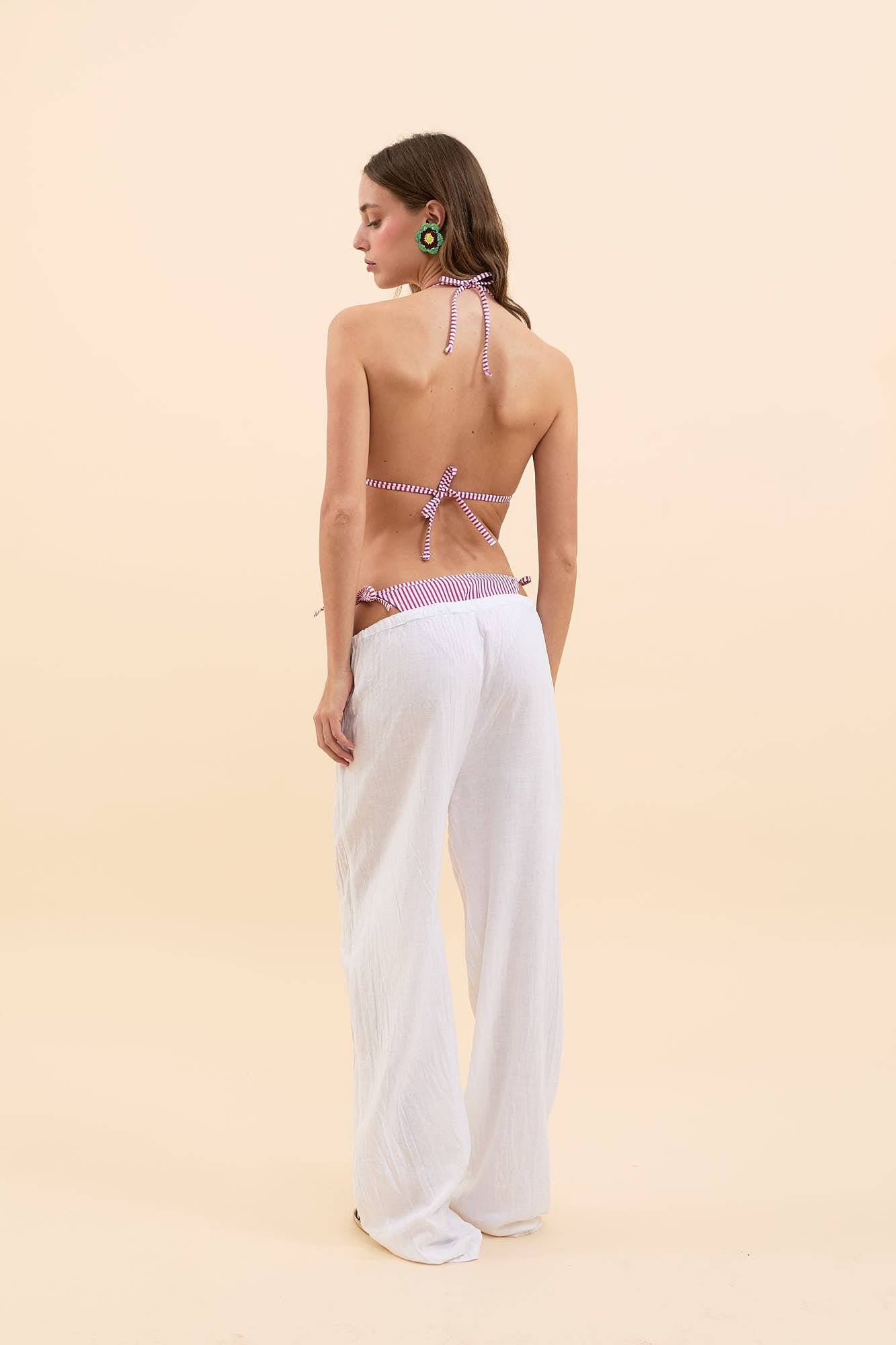 Bikini Triangolo Seersucker Rosa 💕