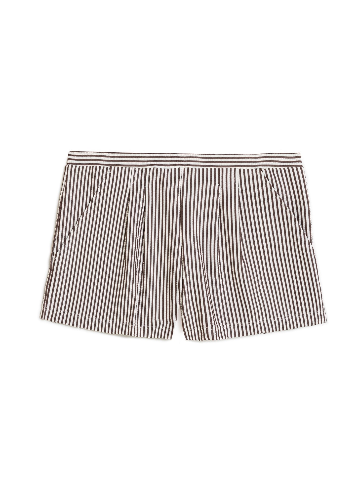 Shorts Seersucker Marrone 🤎